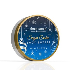 Deep Steep Manteca Corporal Navideña, 7 Oz (Galleta De Azúcar)