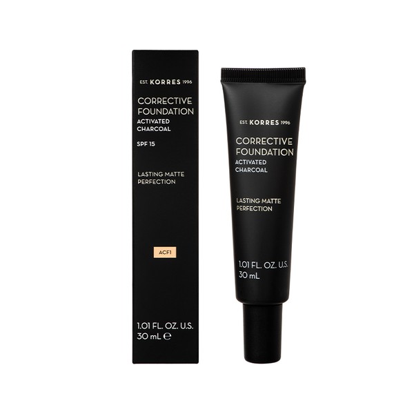 Korres Corrective Foundation SPF15 Corrective Make-up ACF1 with Activated Carbon