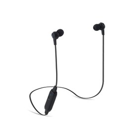 Elecom LBT-HPC16XBK Bluetooth Earphones, Wireless, 0.3 inch (9.0 mm) Driver (Simple Design with Only 1 Button), Microphone Included, FAST MUSIC HPC16 Series, Black