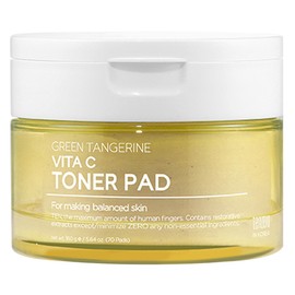 Ten Zero Green Tangerine Vita C Toner Pads 70 pieces (1 pack) / 텐제로 청귤 비타 씨 토너 패드 70개입 1개