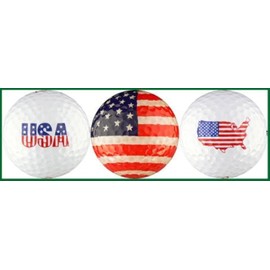 EnjoyLife Inc USA Flag Variety Golf Ball Gift Set