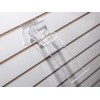 ZAPATERA DE ACRILICO GIRATORIA TRANSPARENTE PARA PANEL RANURADO | 10