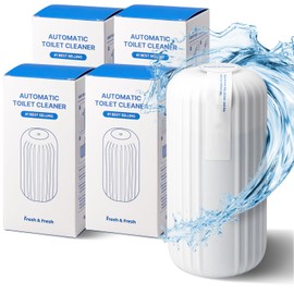 Fresh & Fresh Automatic Toilet Bowl Cleaners - 4 Bottles(UPTO 2500 FLUSHES/Bottle), Commercial and Residential Toilet Cleaner 3-4 MONTH Lasting Toilet Bowl Cleaner Bottle