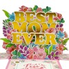 JanYoo 3D Birthday Card Pop-Up Card 3D Bouquet with Envelope,