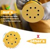 POTUINOM 100PCS 5 Inch 8 Hole Sanding Discs 240 Grit,Gold