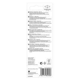 Parker Medium Point Vector Rollerball Pen, Blue with Chrome Trim, Blue Ink, Blister Pack