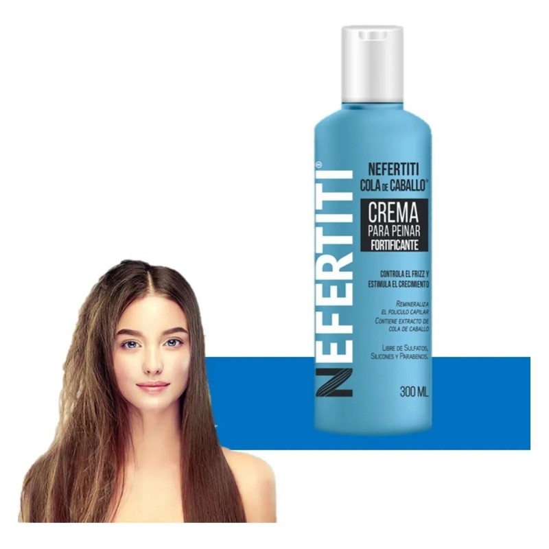 Crema Peinar Cola Caballo Parabenos Nefertiti