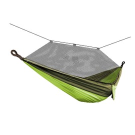 Bliss Hammocks BH-406XLS-N-FG Hammock in a Bag w/ Mosquito Net & Adjustable Tree Straps, 54-in. Wide, Weather & UV Resistant, 350 Lb. Capacity (Forest Green)