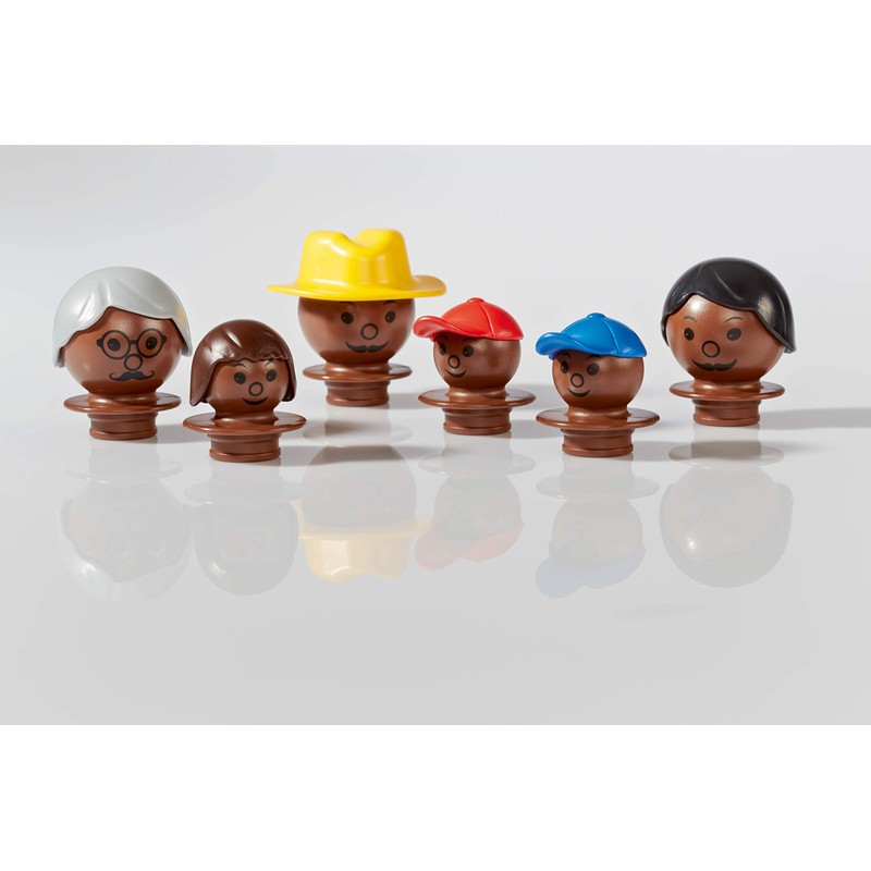 Plasticant Mobilo Figures Light, Brown, Dark Brown, 18 Pieces -
