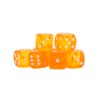 D6 Amber Dice Set 15mm (6 sided dice) for Tabletop