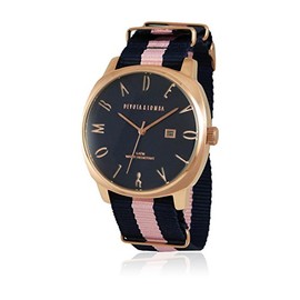 Devota & Lomba Unisex Japanese Movement Watch 50mm, multicoloured, Strap.