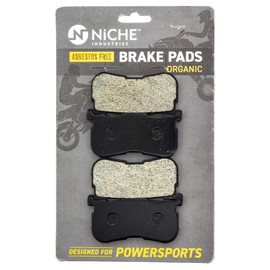 NICHE Brake Pad Set for Harley Davidson Freewheeler FLRT Tri Glide Ultra FLHTCUTG 41300033 Rear Organic