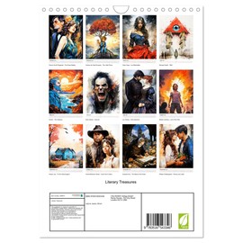 Literary Treasures (Wall Calendar 2026 DIN A4 portrait), CALVENDO 12 Month Wall Calendar: Discover a year of enchanting Literary Treasures, where ... and timeless stories come to life.