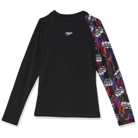 Speedo Boy's Skull Long Sleeve Rash Top, Multicolour, 6
