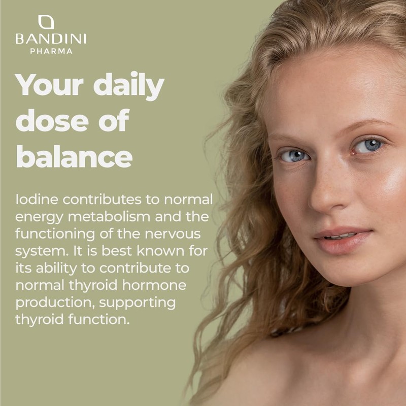 Bandini® Iodine 400mcg | 365 Vegan Tablets | 1+ Year
