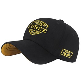 Buzz Selection CAP478 Men's Hat, Cap, Emblem, Casual, Stylish, Stylish, Cool, Black