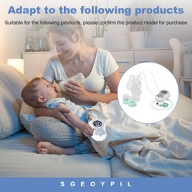 12V Charger Compatible with Mo tif Me/di/Cal Spare Feeding Pump - for Duo Double Electric Breast Pump Replacement Power Adapter (White)