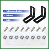 Motoforti Universal Oil Cooler Mounting Bracket Kit 330mm Silver Tone