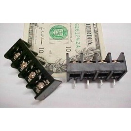 Cooper Bussmann 10 PCB Board Barrier Blocks Screw Terminal Strips 15A PCB Screw 4 Position Black