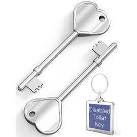 Radar Key for Disabled Toilet UK 2 Pack, Mellbree Toilet Key for UK Disabled Toilets with Key Ring
