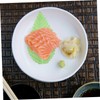 MAGICLULU 200pcs Sashimi Leaves Sushi Decorative Grass Fake Leaves for