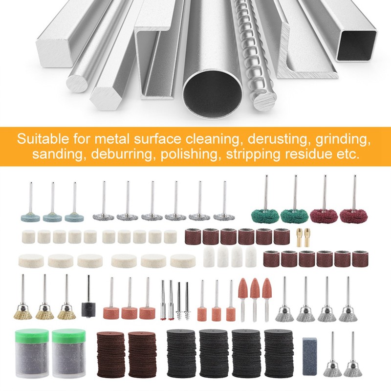 347Pcs Grinding Sanding Polishing Rotary Tool Wheel Accessory Kit Set