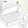 Bead Organizer Box, 30pcs Small Clear Plastic Storage Containers, Craft