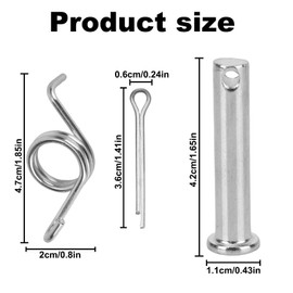 BOXOB 6pcs Motorcycle Foot Peg Spring Kit, Heavy Duty Footrest Mounting Bolt & Spring for XR50 XR70 XR80R XR100R CRF50 CRF70 CRF70F CRF80 CRF80F CRF100F KLX110 Dirt Bike 50cc 70cc 90cc 110cc 125cc