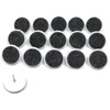 16 x fiXte Furniture Felt Slide Pads Chair Sliders Glides