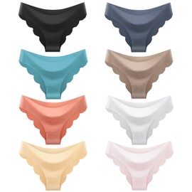 Linzama Teen Girls Seamless Bikini Underwear Big Girls Panties Hipster Underwear Size 9-10Years Multipack.