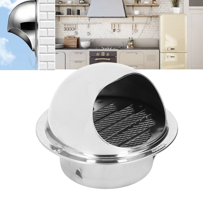 Stainless Steel Round Air Vent Thicken Windproof Rainproof Round Ventilation