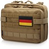 WYNEX Tactical Large Admin Pouch in Double Layer Design, Molle
