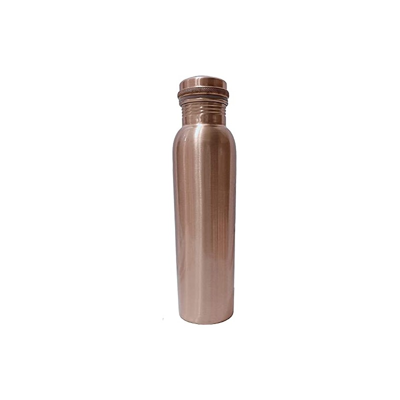 Plain Copper Water bottle 900 ml Joint-Free Copper Water Bottle