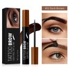 Peel Off Eyebrow Tint Dark Brown, Long Lasting Tattoo Brow
