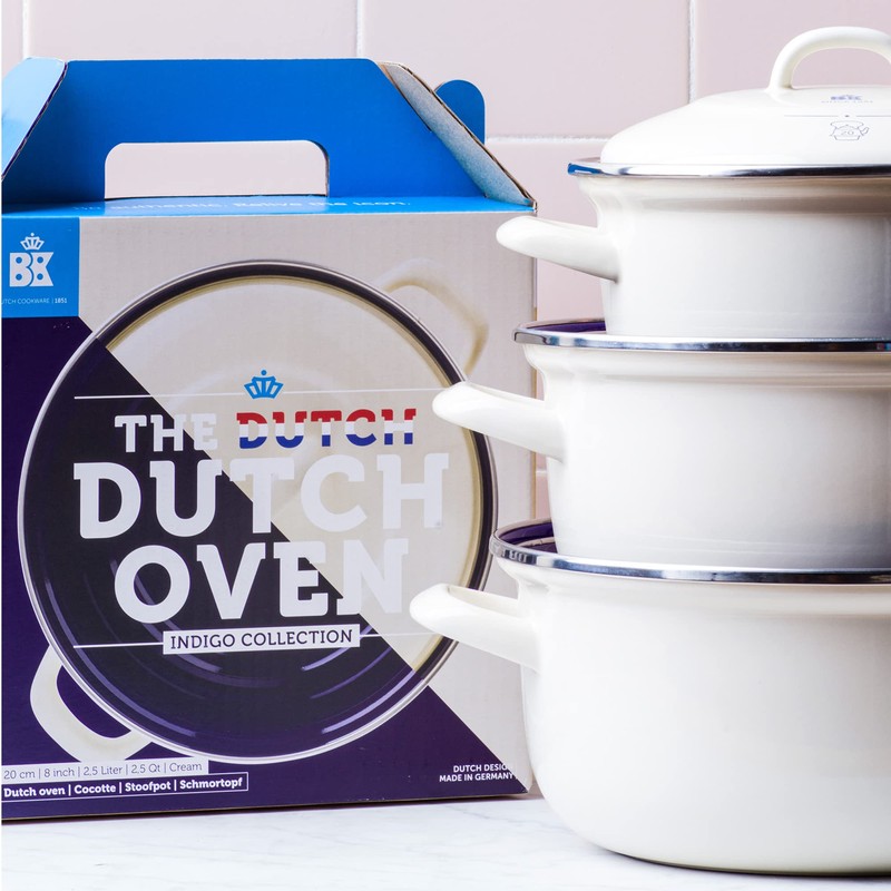 BK Indigo Aluminum Heavy-Gauge Carbon Steel, Induction, 3.5QT Nonstick Glaze