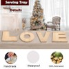 4PCS Larger Charcuterie Letter L O V E fillable Trays,