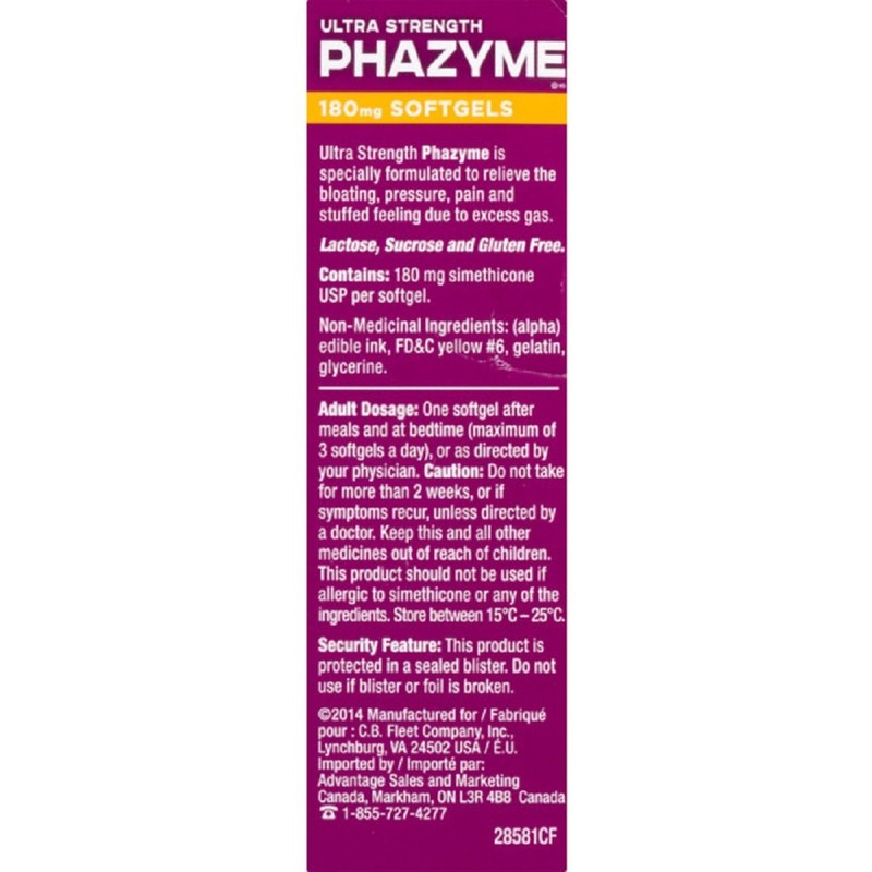 Phazyme Ultra-Strength Softgels, 24 Count