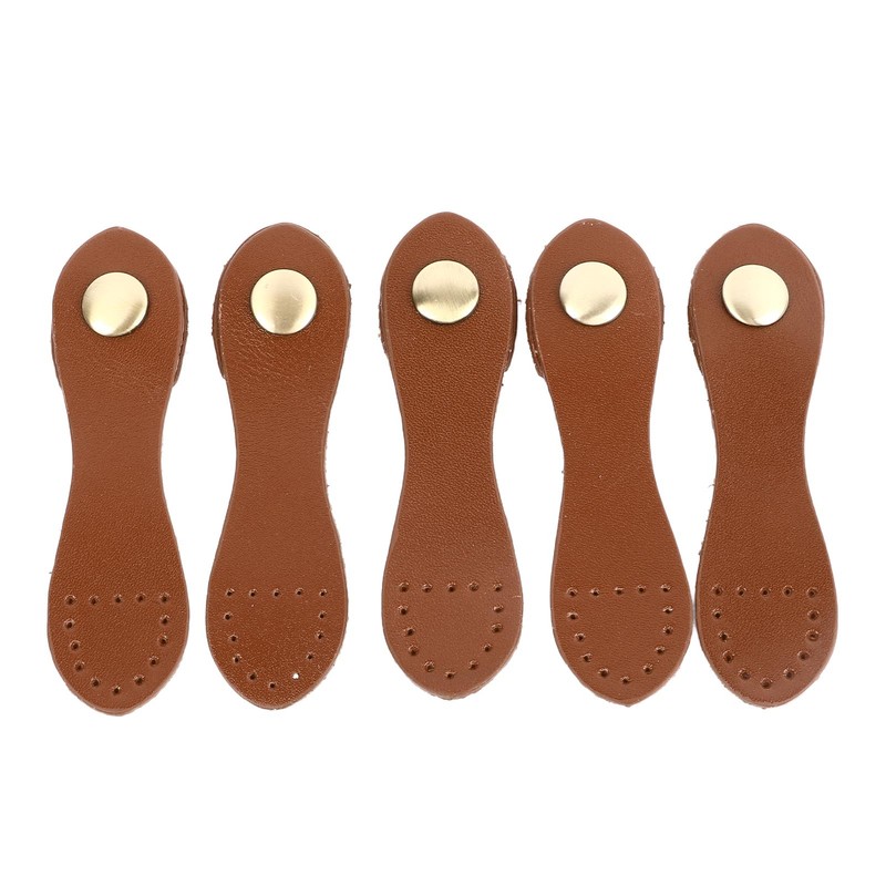 5 Set Leather Snap Buckles Soft Wearable DIY Sewing Leather