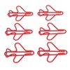100Pcs Plane Shaped Paper Clips Cute Anti Slip Multipurpose for