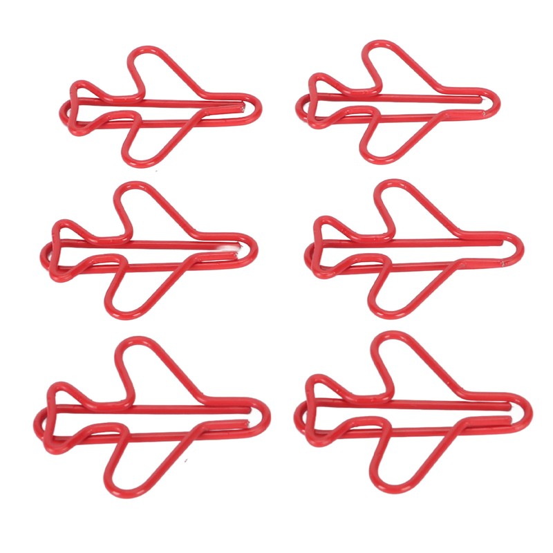 100Pcs Plane Shaped Paper Clips Cute Anti Slip Multipurpose for