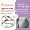 Bakpoco Stainless Steel Suction Plates for Toddlers, 9" Divided Kids