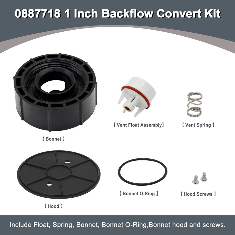 Thaekuns 0887718 1 Inch Backflow Convert Kit for WATTS 800M4-QT,