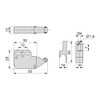 Emuca 1275415 Mini-latch/automatic pressure lock for hinged furniture door, Set