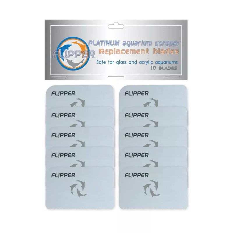 Flipper Platinum Scraper Plastic Replacement Blades (10-Pack)