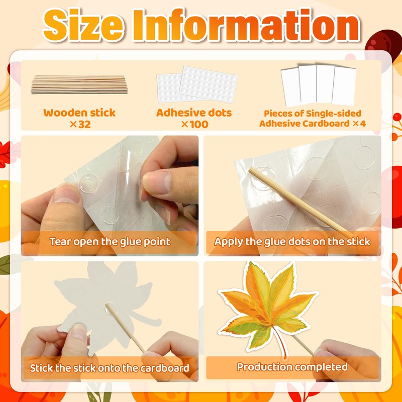 39Pcs Fall Photo Booth Props, Fall Festival Decorations, Pumpkin Frame