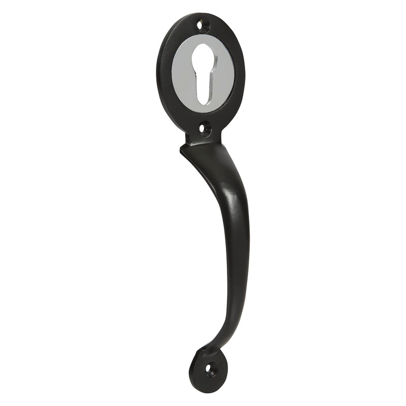 GateMate Pull Handle for Euro Long Throw Lock, Black