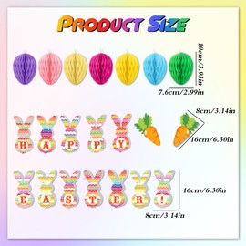 Easter Eggs for Hanging – Colourful Honeycomb Balls as Easter Decoration for the Perfect Spring Decoration