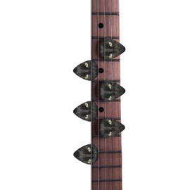 KEIAHUAN Guitar Picks for Women Men Gift for Acoustic Guitar, Bass and Electric Guitar Black Cat Pattern 0.96mm,6 pack