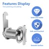 Thumb Operated Offset Cam Lock, 1-1/8” Cylinder Fits on 7/8”