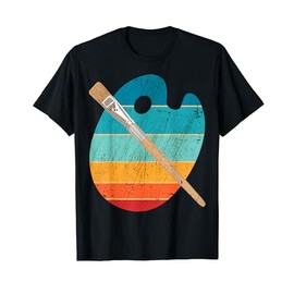 Retro Vintage Paint Palette Sketching Drawing Painting T-Shirt